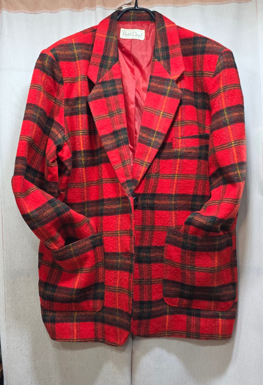 빨강체크자켓 상품이미지1