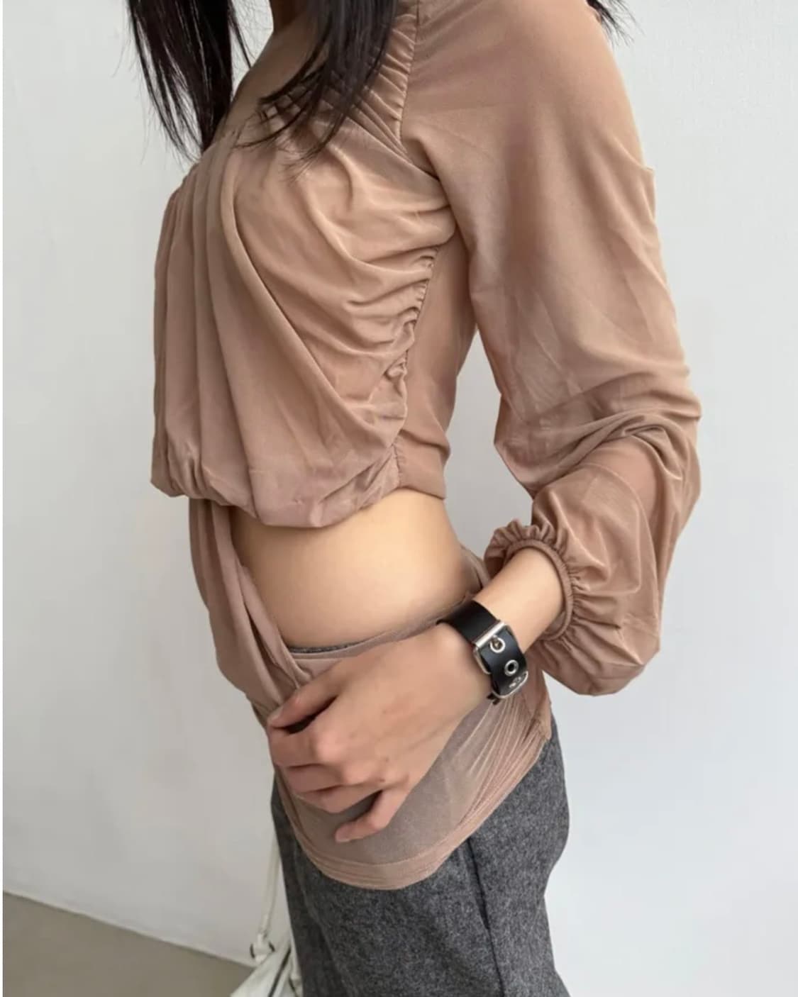 팁시 Tipssy mira detach top (beige) 상품이미지4