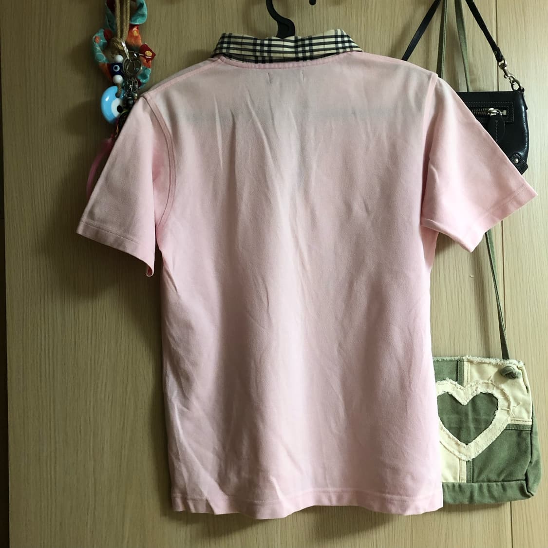 [Burberry] babypink polo shirt 상품이미지2