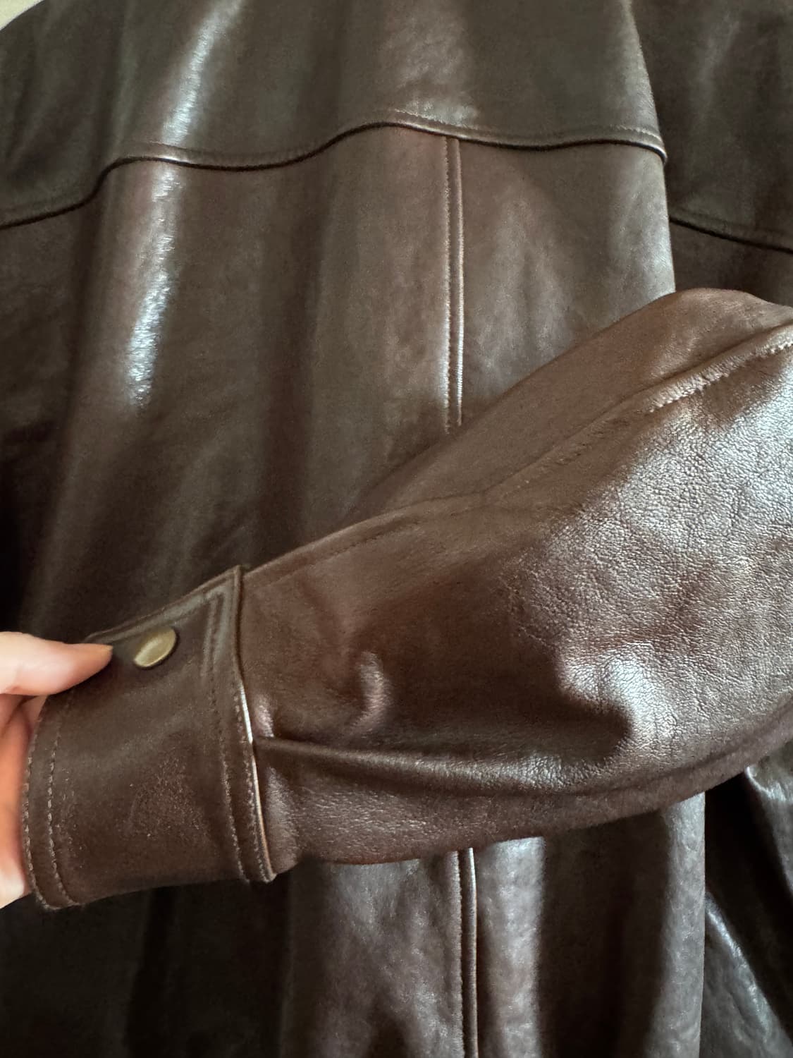 쿠어 베지터블 A-2 레더자켓 상품이미지5