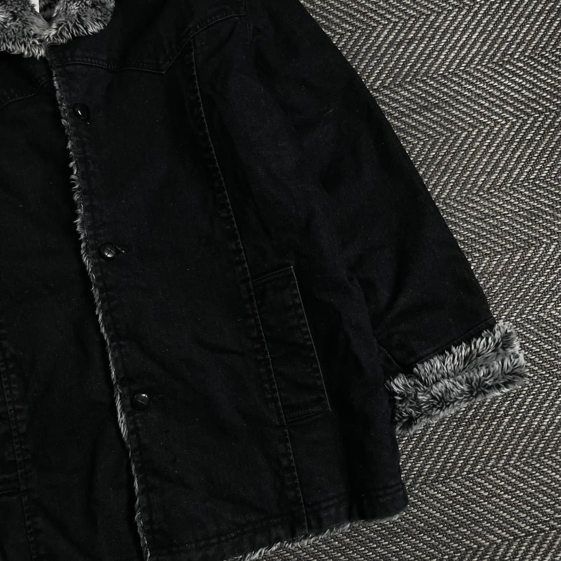 리바이스 레드탭 워크 쉐르파 자켓 블랙y 3644 상품이미지3