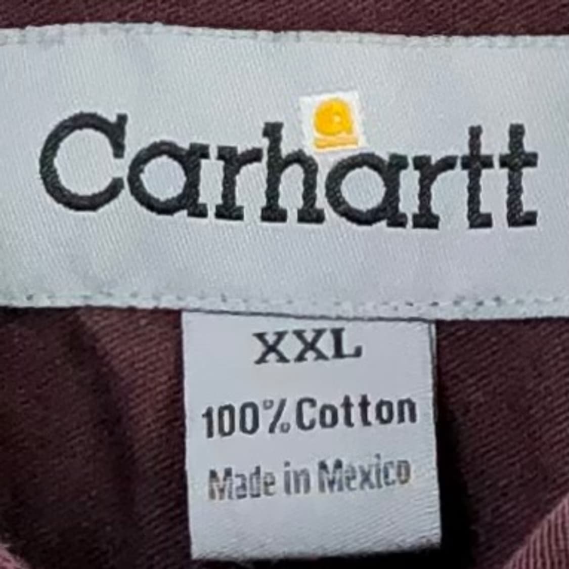 Xxl 칼하트 버건디 워크 셔츠 상품이미지3