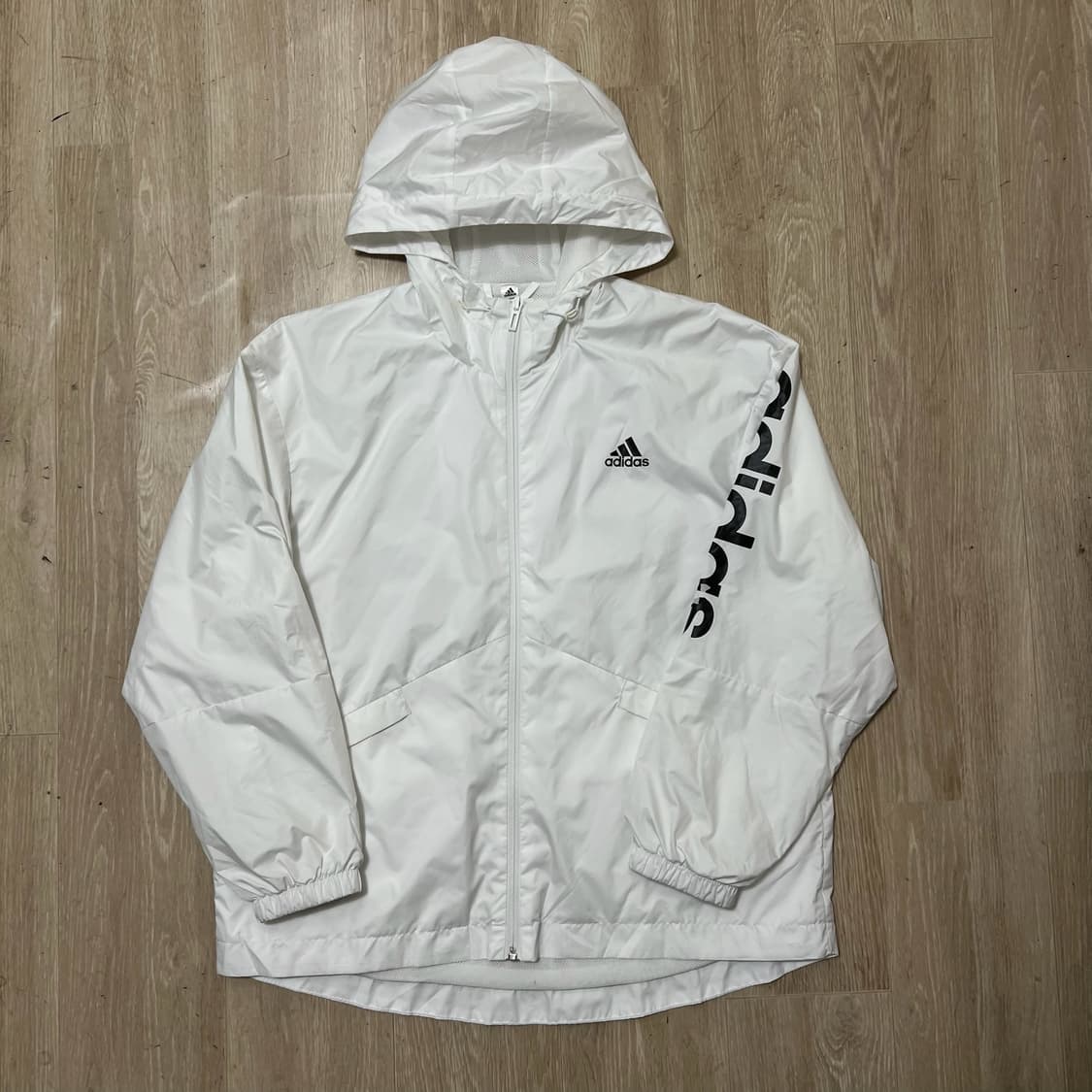 아디다스 빅로고 후드 바람막이 자켓 S/90  상품이미지1
