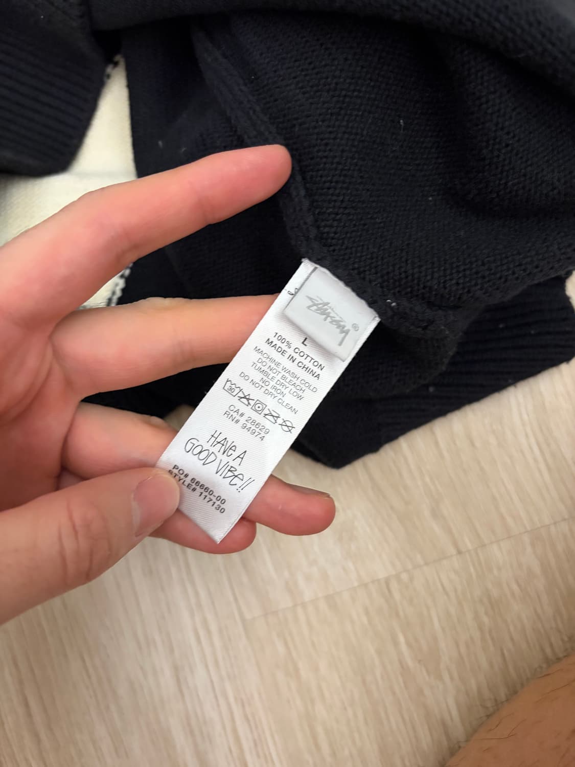 스투시 왕관 블랙 니트  상품이미지6