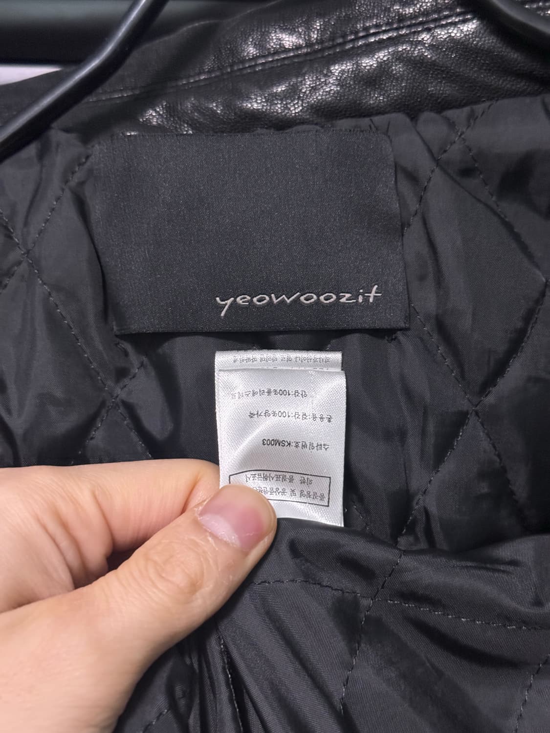 yeowoozit 엠보싱 락 고스 펑크 더블 라이더 바이커 지퍼 양가죽 상품이미지9