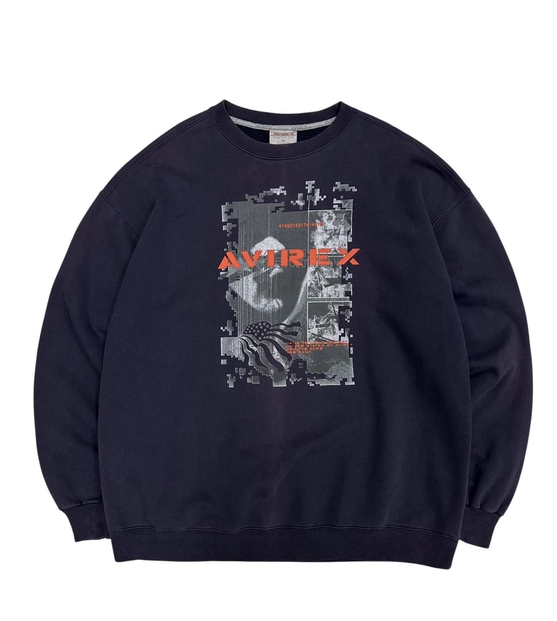아비렉스 맨투맨 다크퍼플 (XL~2XL) 상품이미지1