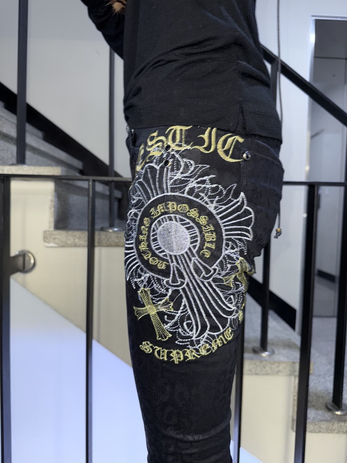 gothic cross leopard pants 상품이미지4