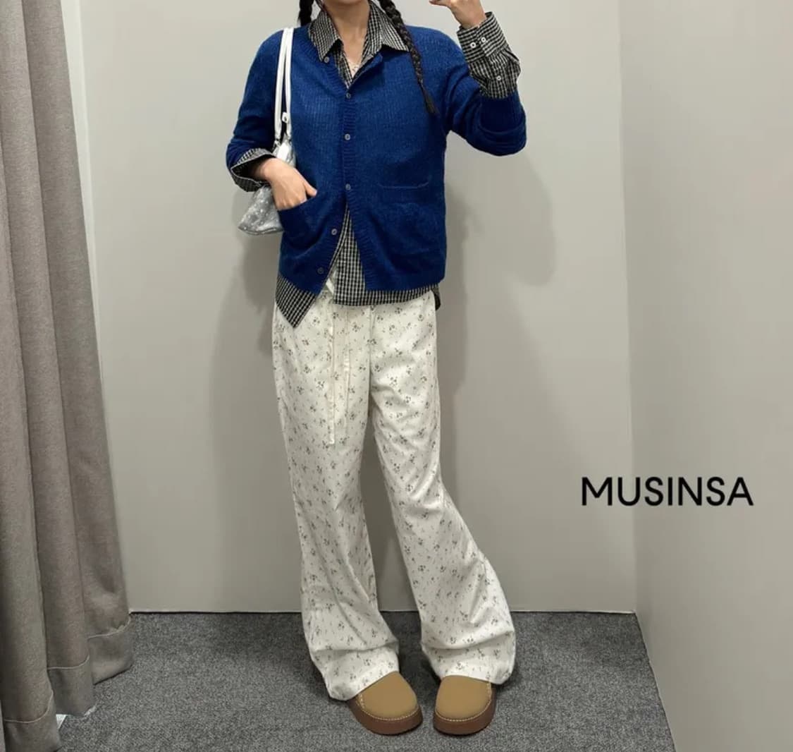 썬번프로젝트 플라워 스트링 코튼 팬츠 상품이미지4