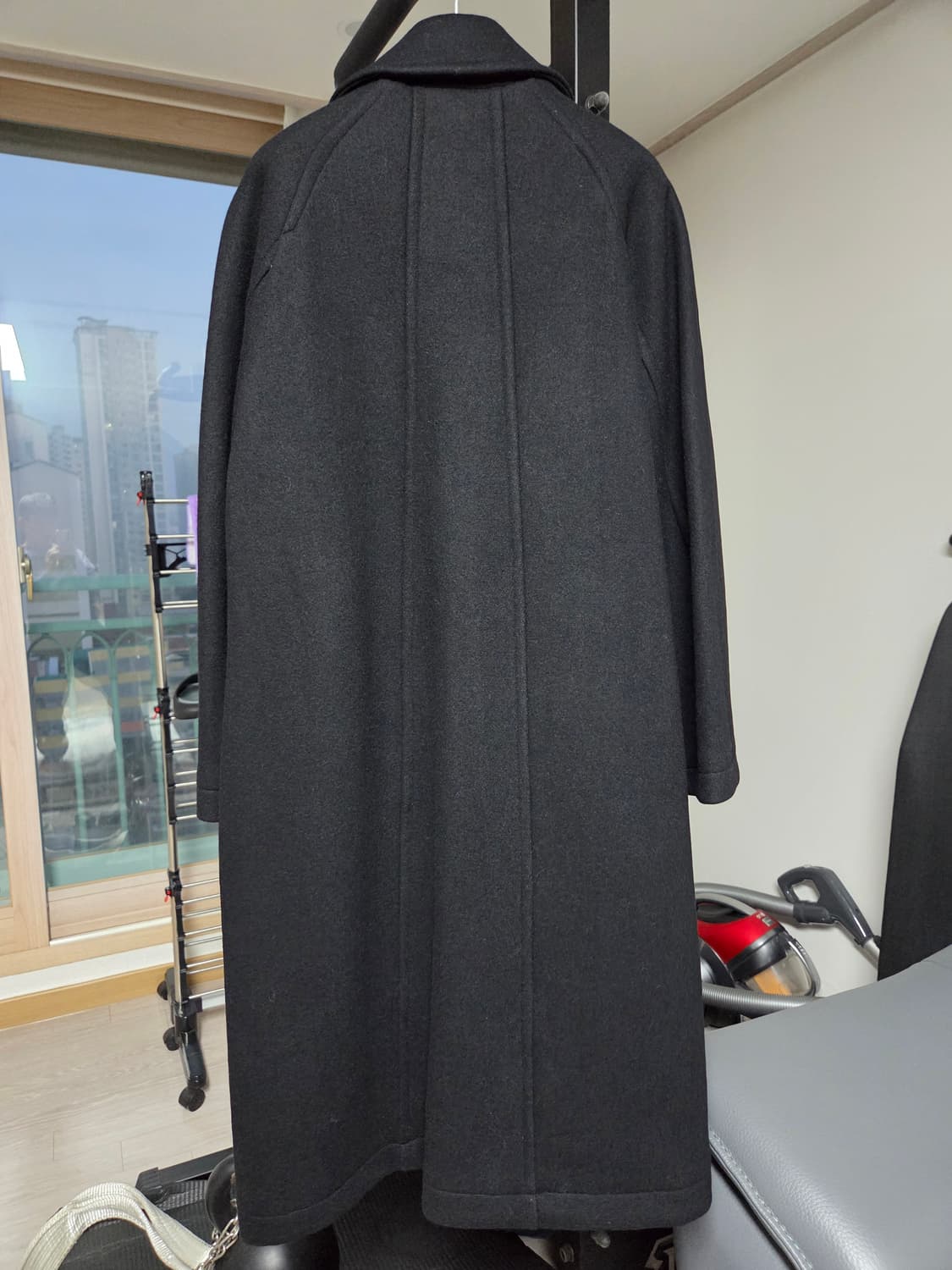 [S] 언어펙티드 오버사이즈드 싱글 코트 블랙 상품이미지6