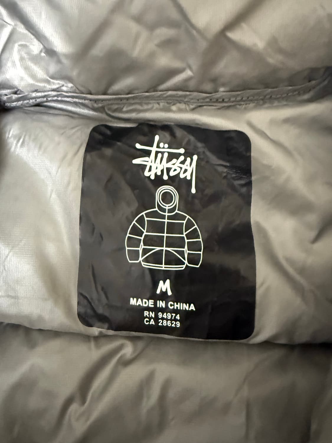 스투시 다운 파카 마이크로 립스탑 팬텀 블랙 상품이미지3