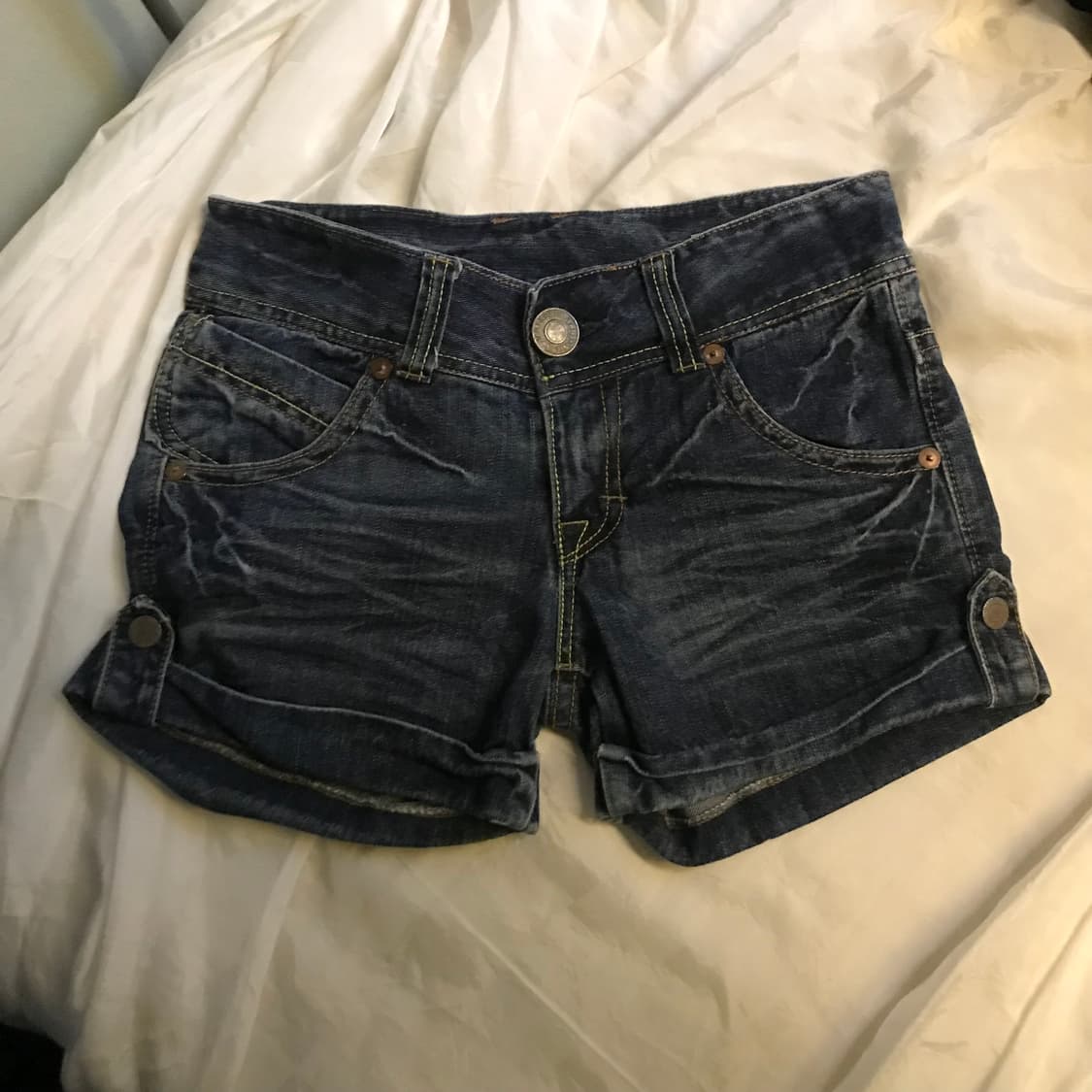 Vintage 빈티지 갸루 아방 데님 숏팬츠 상품이미지2