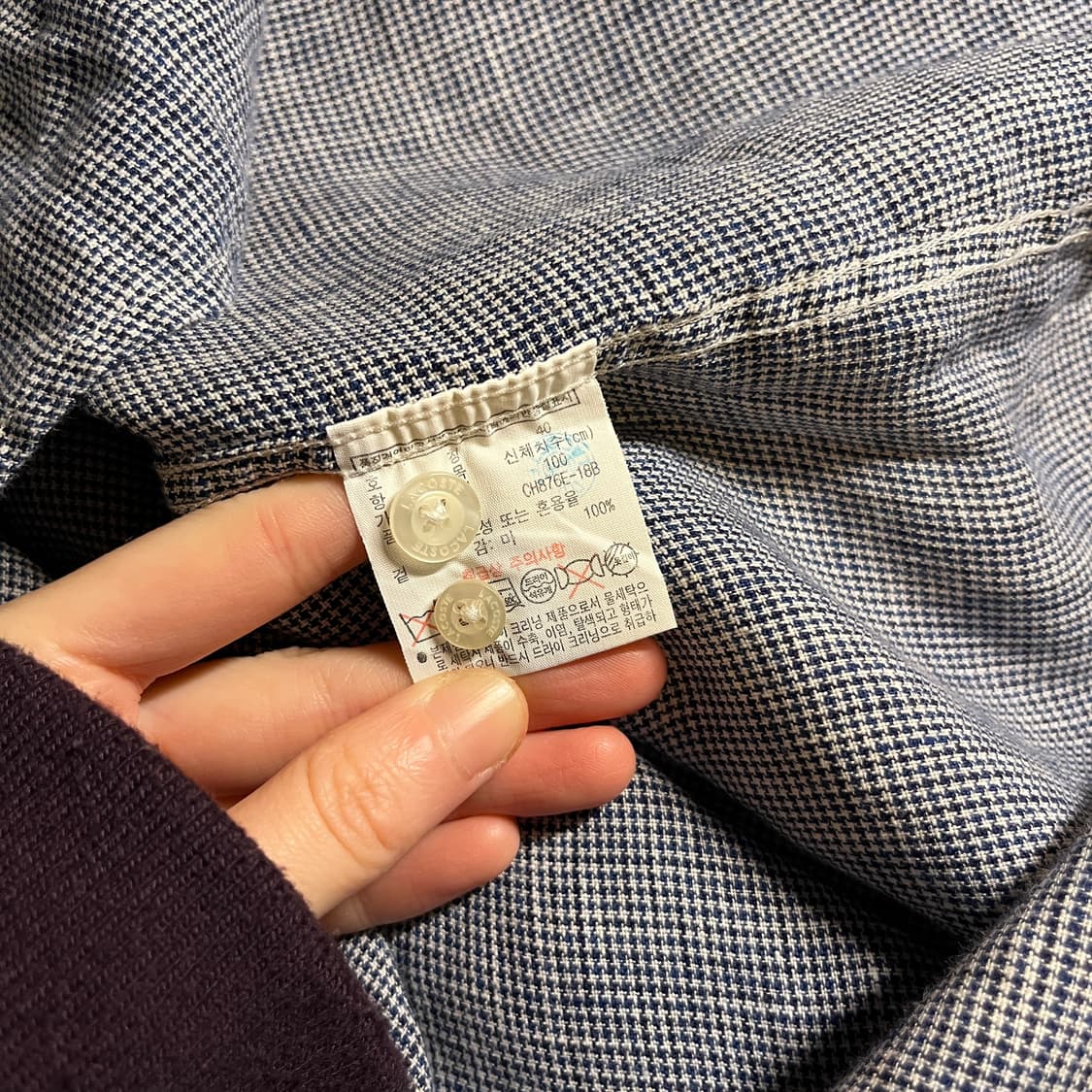 라코스테 린넨 체크셔츠 상품이미지6