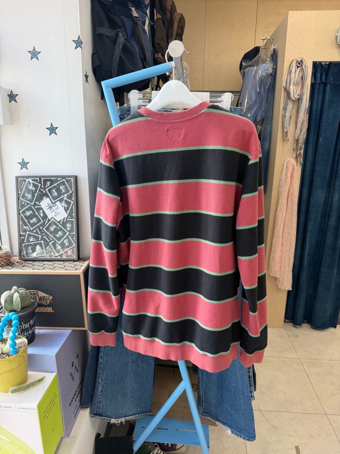 SUPREME stripe twill crewneck 상품이미지4