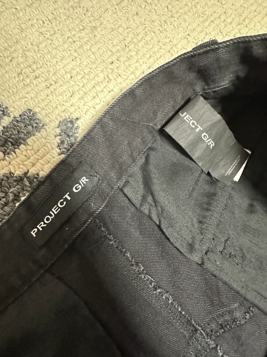 프로젝트지알 크링클 데님 카고팬츠 상품이미지4