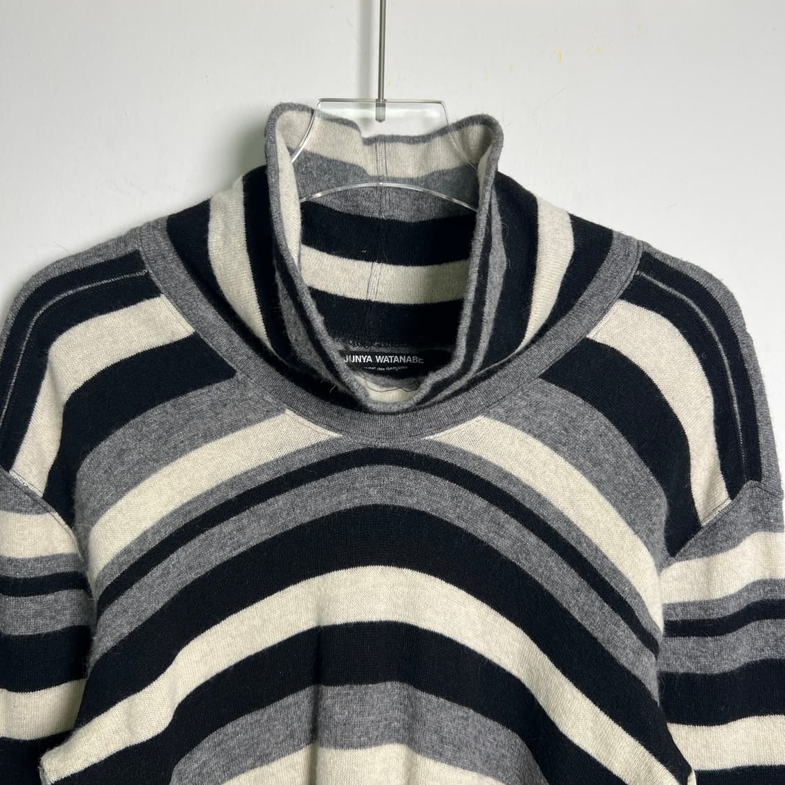 준야 와타나베 꼼데가르송 스트라이프 터틀넥 니트 M 상품이미지4
