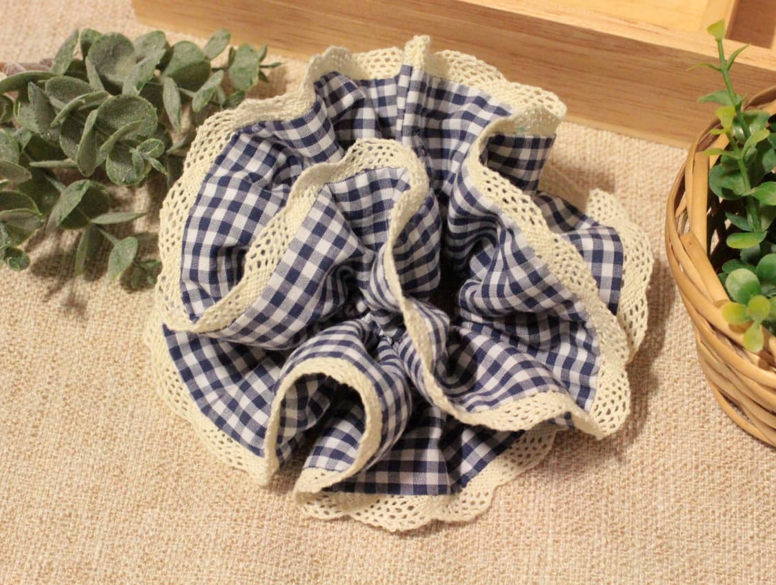 핸드메이드 레이스 스크런치  상품이미지1