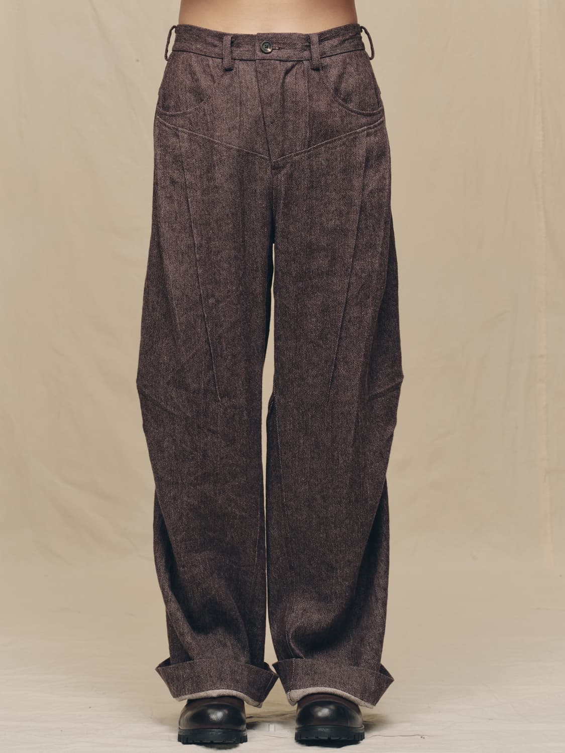 [48] 지기첸 articulated knee denim trouser 상품이미지2