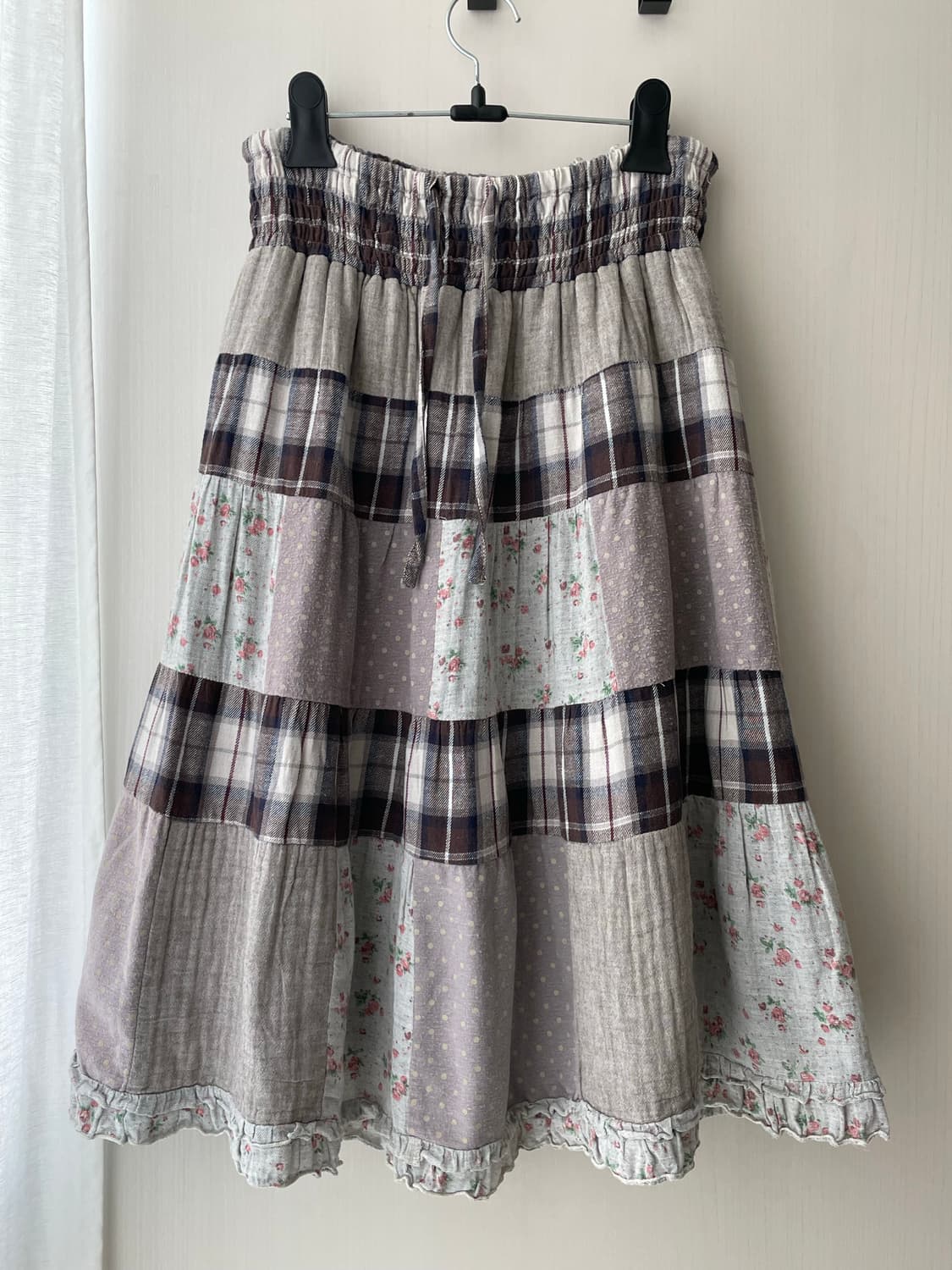 빈티지 패치 스커트 / 모리걸 하구미 할모리 상품이미지1