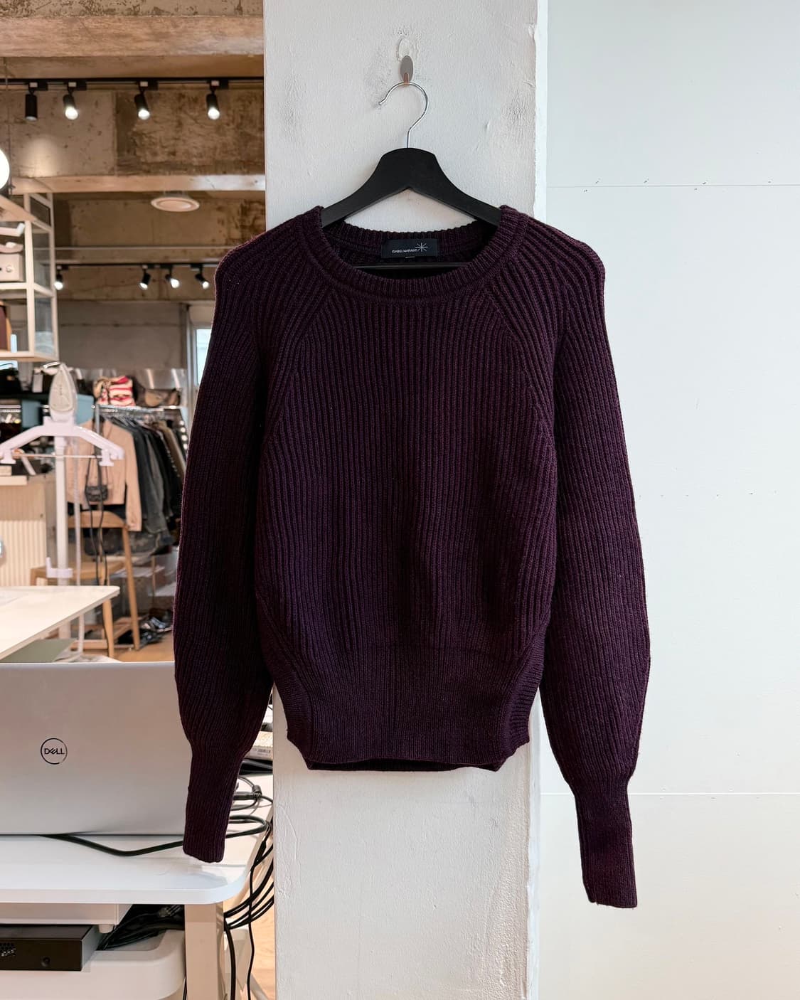이자벨마랑 버건디 케이블 니트  상품이미지2