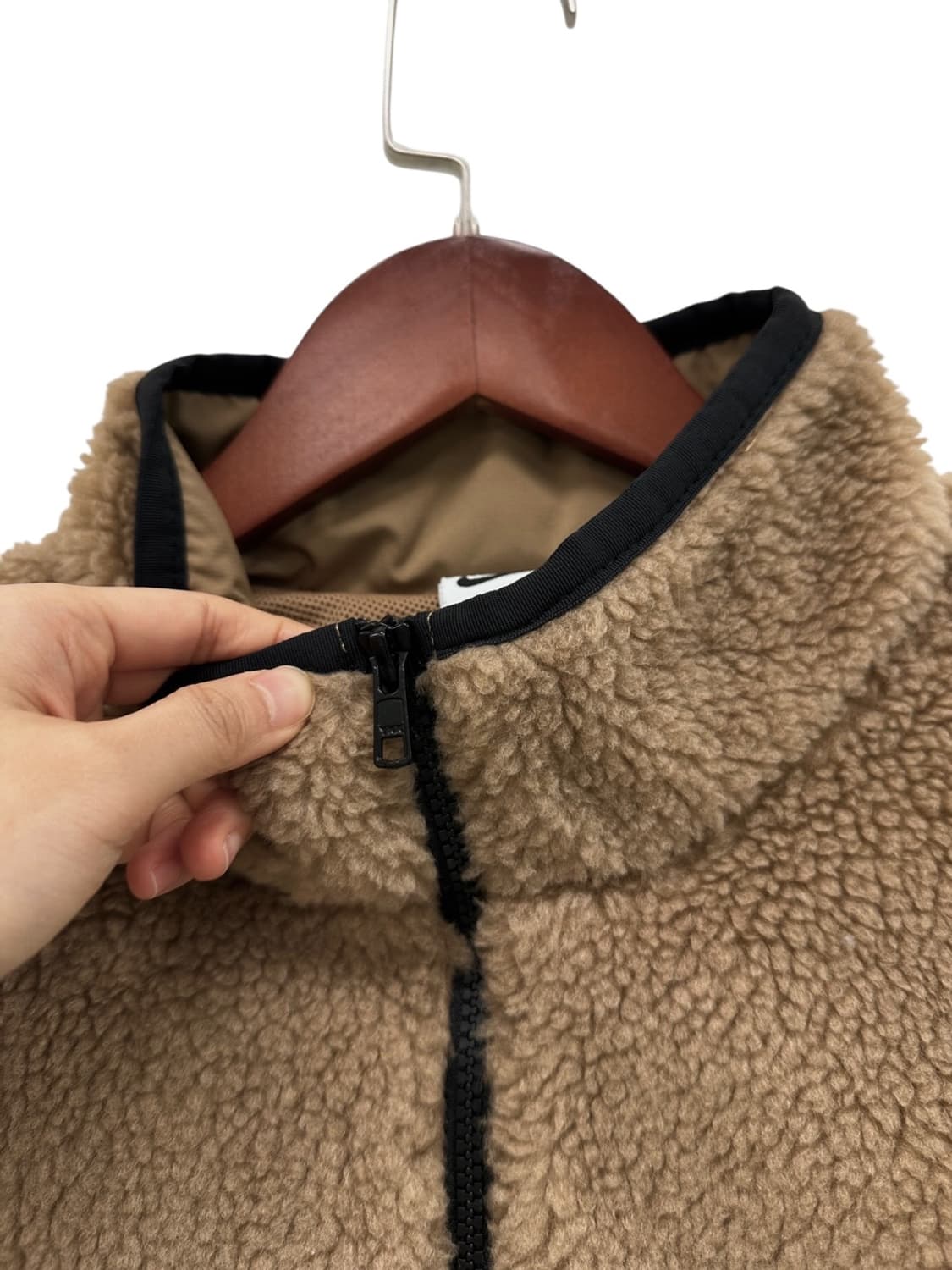 나이키 오버핏 플리스 후리스 아노락 브라운 (M~XL) 상품이미지4