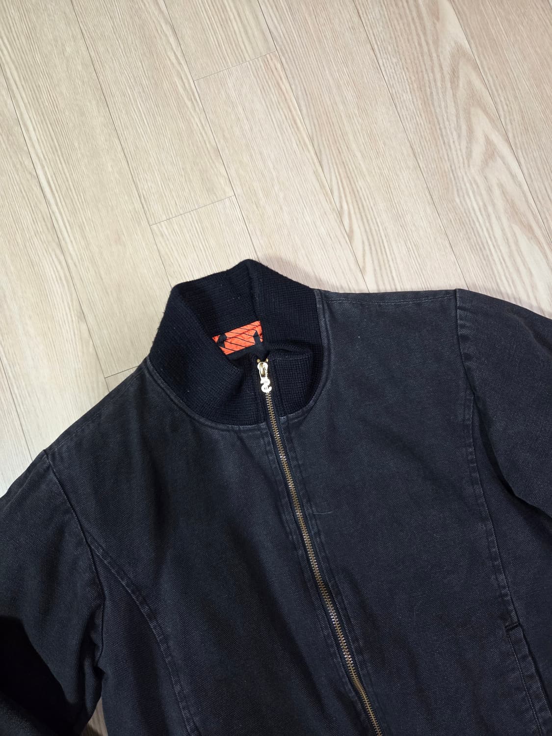 스웨거 원워싱 하이넥 봄버 재킷 상품이미지2