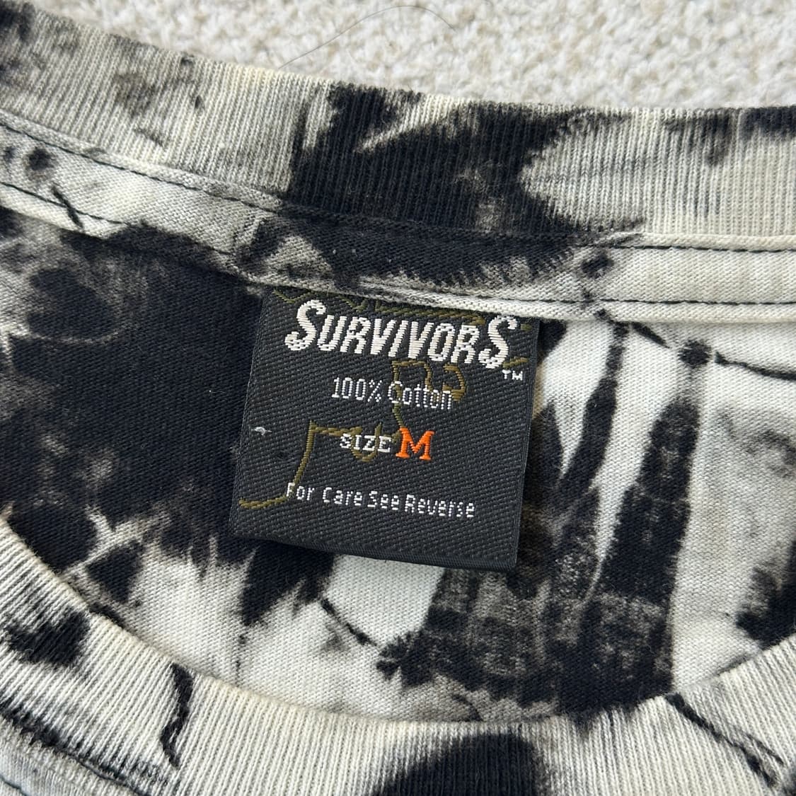 SURVIVORS 타이다이 프린팅 반팔티셔츠 상품이미지6