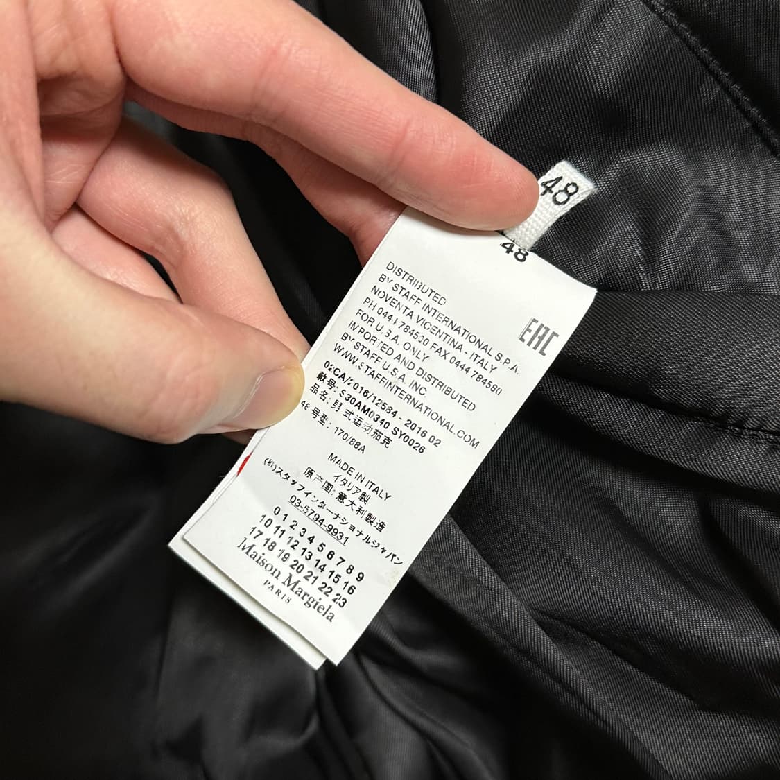 [48]마르지엘라 16FW 스티치 레더 봄버 자켓 상품이미지6