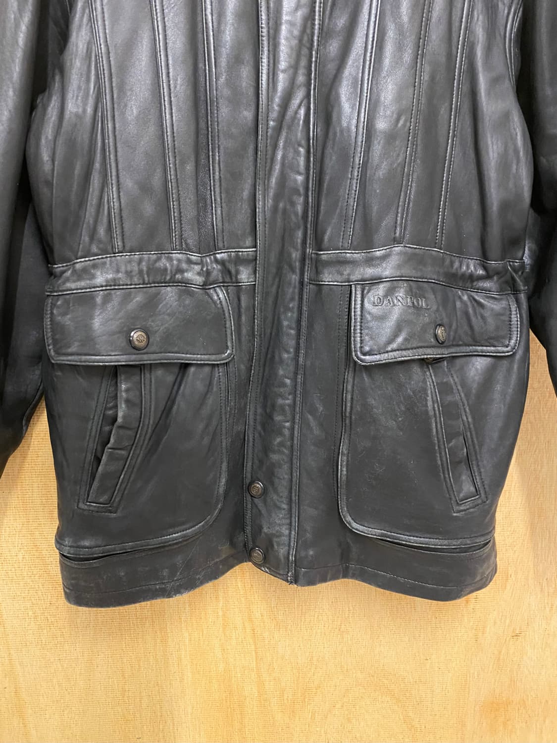 VTG leather coat 빈티지 레더 코트 상품이미지4