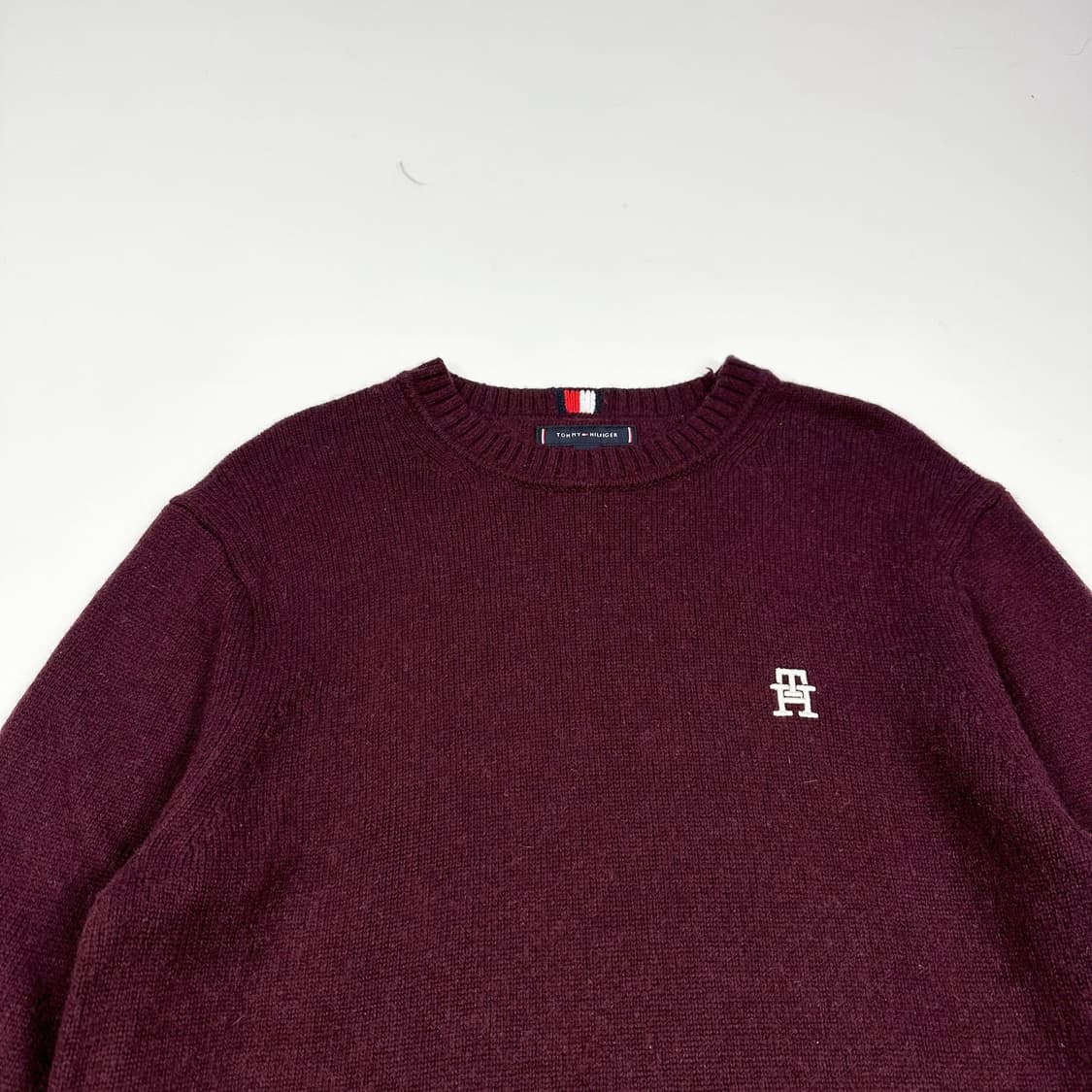 타미힐피거 플래그 TH 버건디 울니트 (M) 상품이미지1