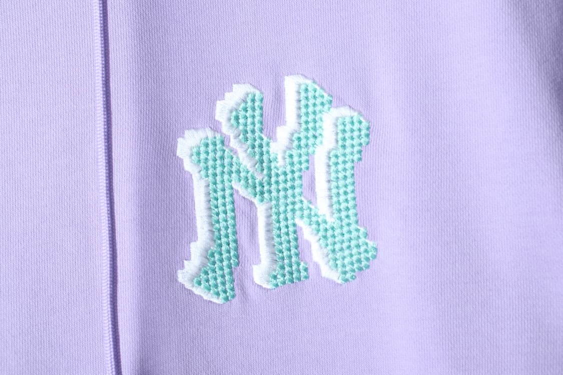 (XL) MLB 엠엘비 후드티셔츠 뉴욕양키즈 연보라 반팔-H30247 상품이미지5
