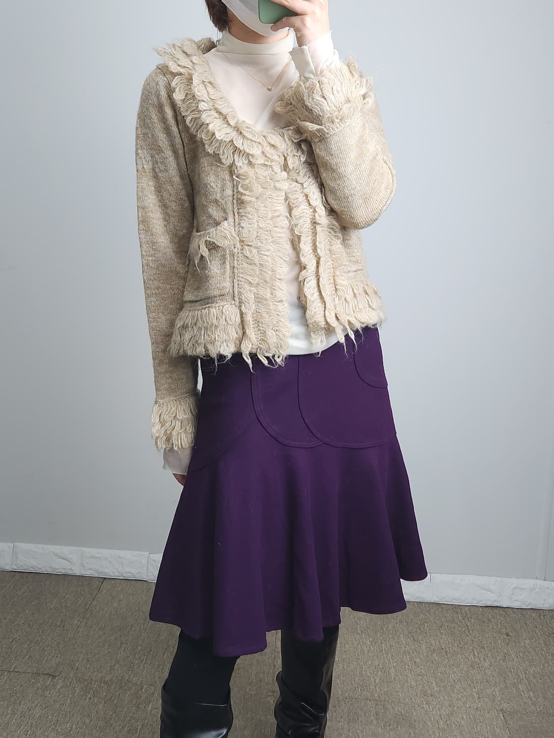 헤어리 가디건 상품이미지2