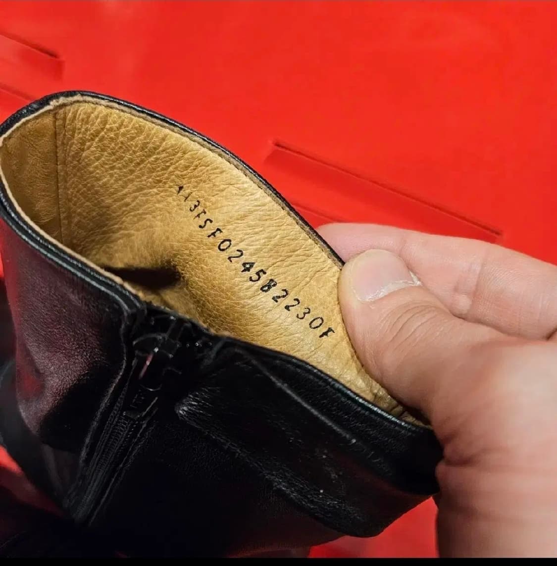 이삭(issac) 리본 밴드 스트렙 레더 앵클 부츠 230 size 상품이미지9