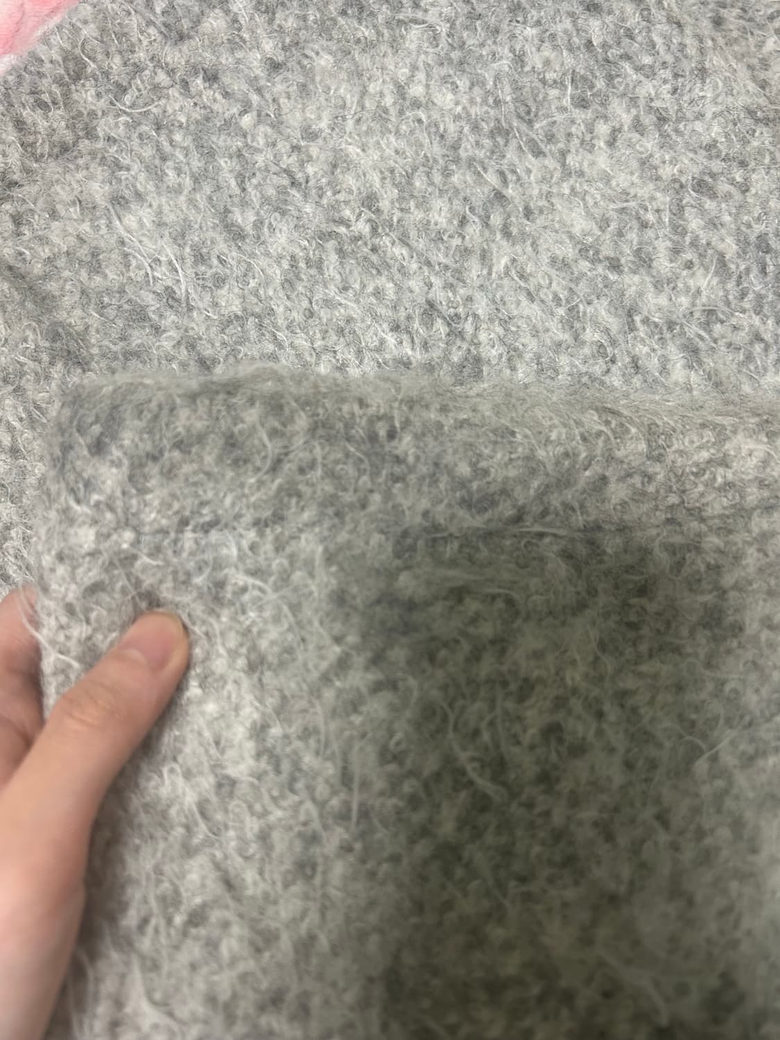 세릭 hairy wide pants/gray 상품이미지4