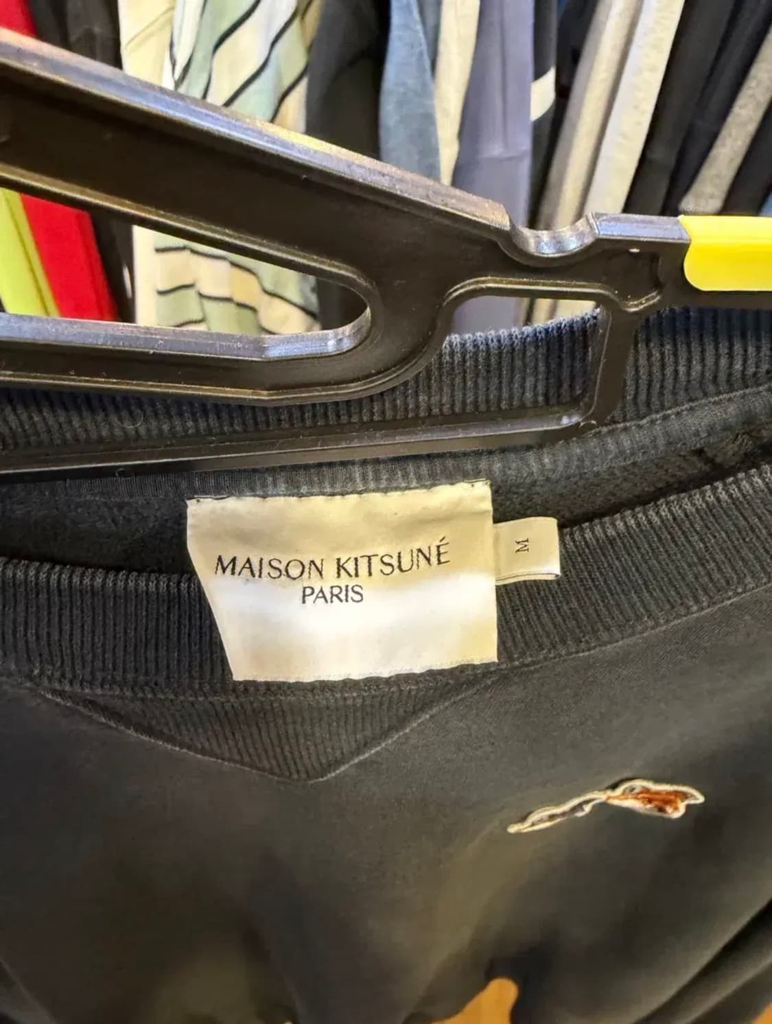 메종케츠네 맨투맨 블랙 상품이미지2