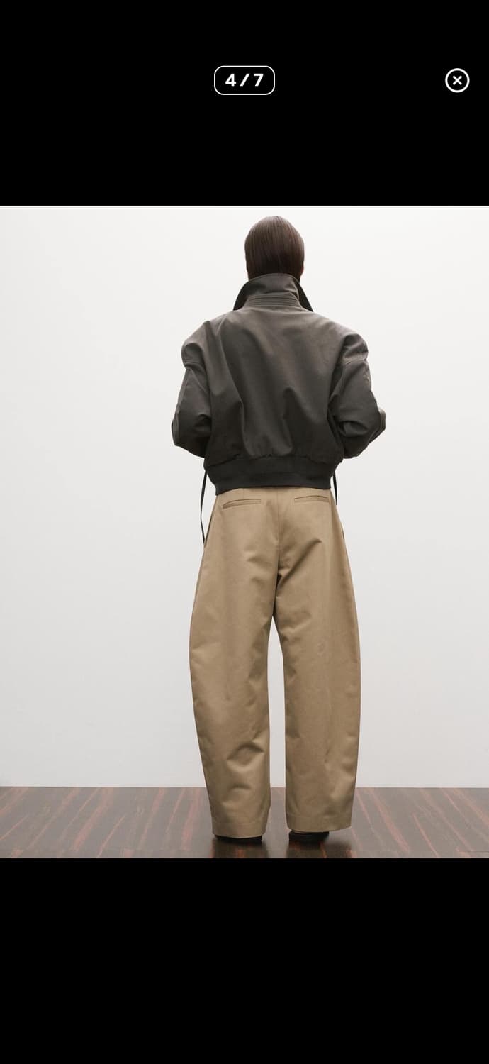 25ss 렉토 지퍼 디테일 팀 봄버 자켓 차콜그레이 상품이미지3