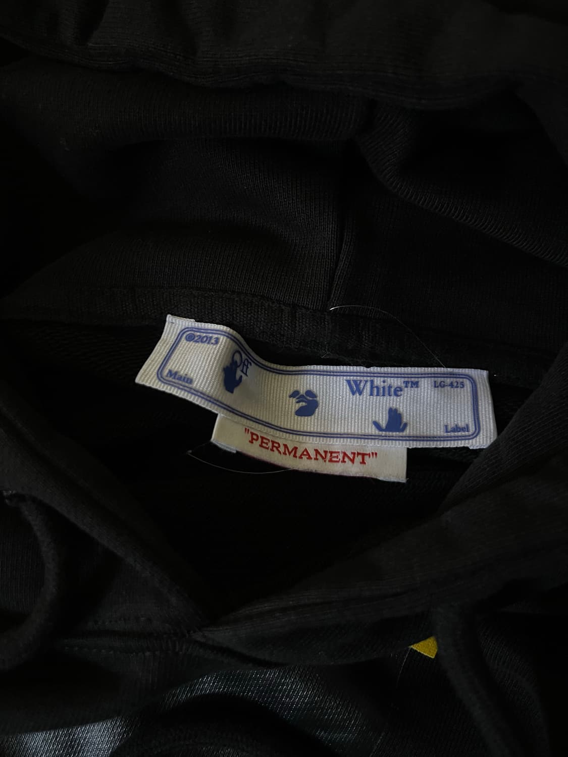 오프화이트 카라바지오 후드티 블랙 L 상품이미지5