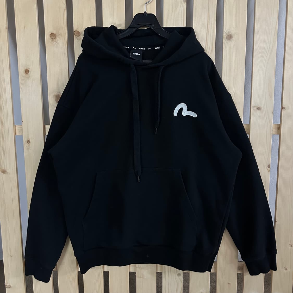 (XL) 에비수 블랙 후드티 상품이미지1