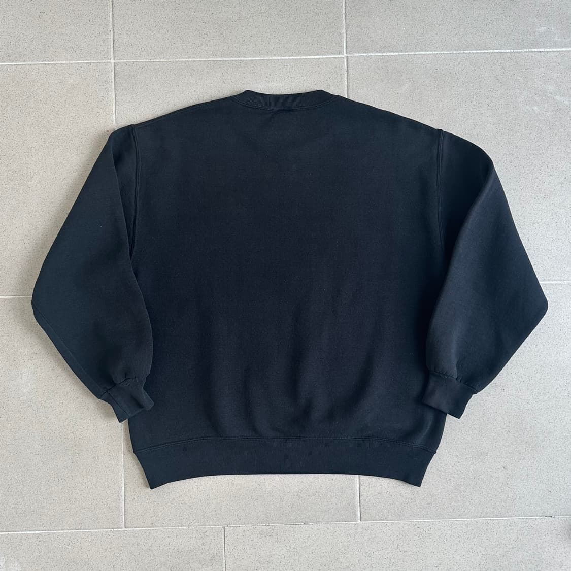 90s 빈티지 러셀 스웻셔츠 블랙 XL 상품이미지2