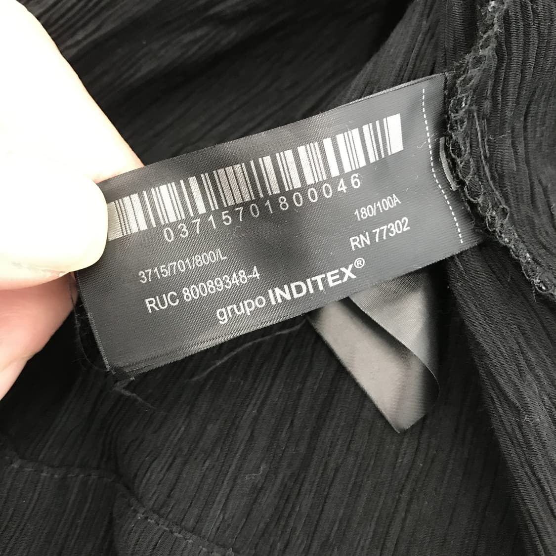 자라 블랙 플리츠 플리세 셔츠 [L] 상품이미지7