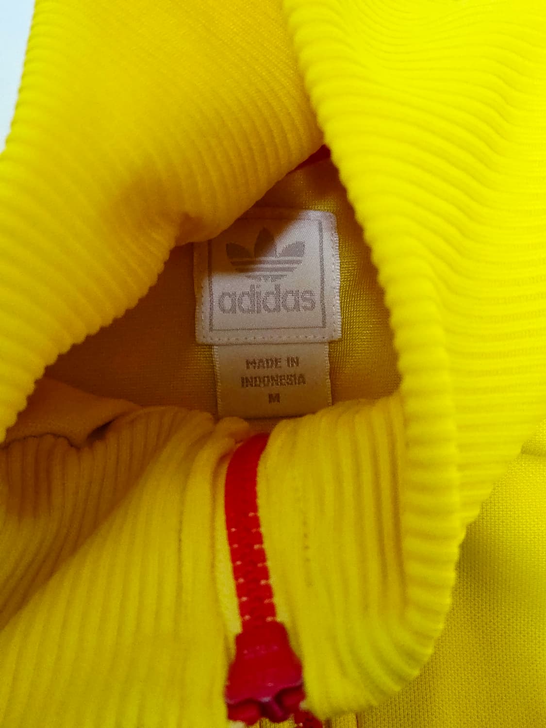[아디다스] 희귀 에콰도르 국대 레드 옐로우 배색 트랙탑 져지 M 상품이미지7