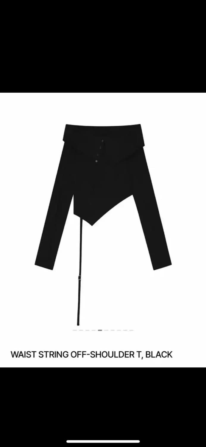 새상품) 보헤미안서울 웨이스트 스트링 오프숄더 상품이미지2