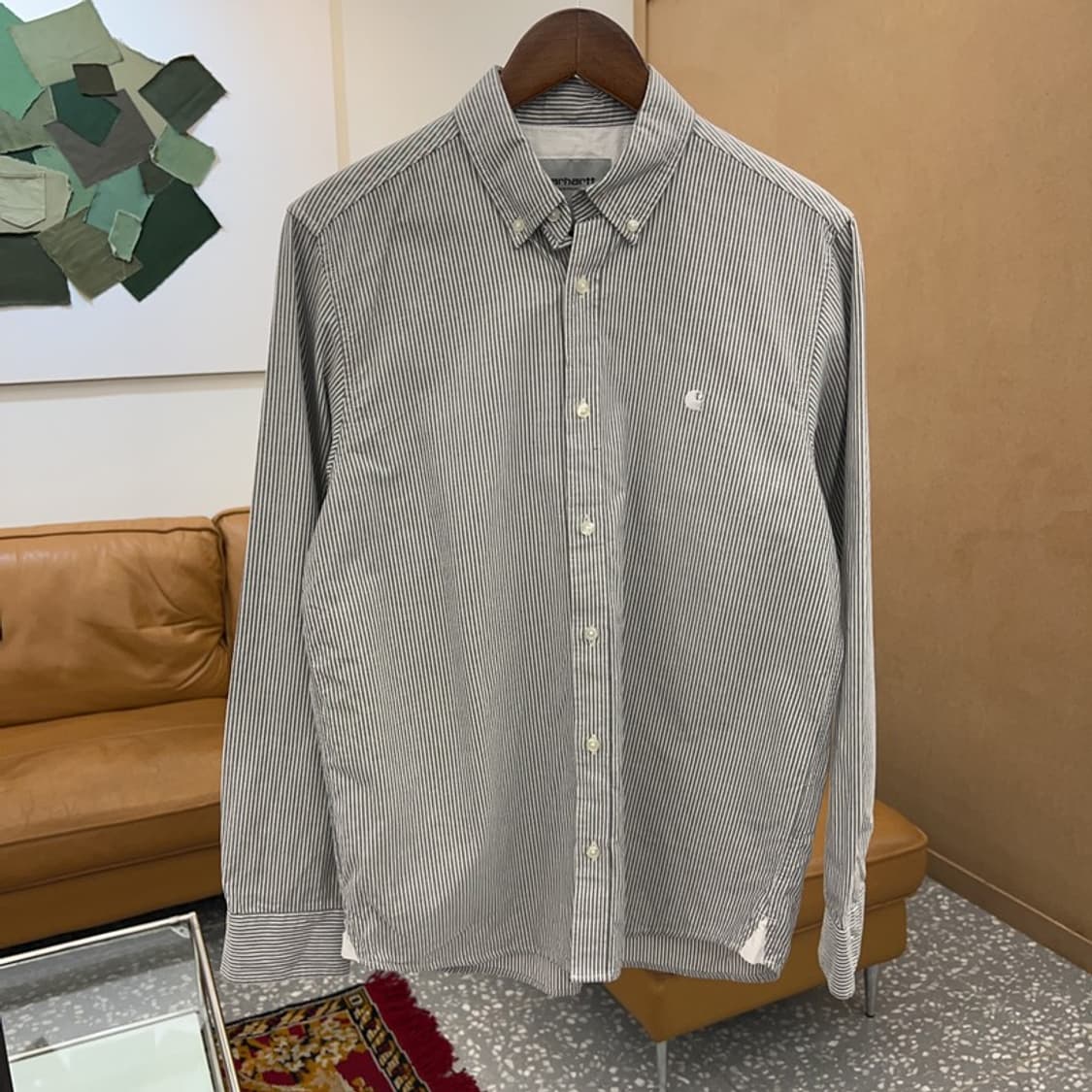 칼하트 DUFFIELD 스트라이프 버튼다운 셔츠 95 C04133  상품이미지1