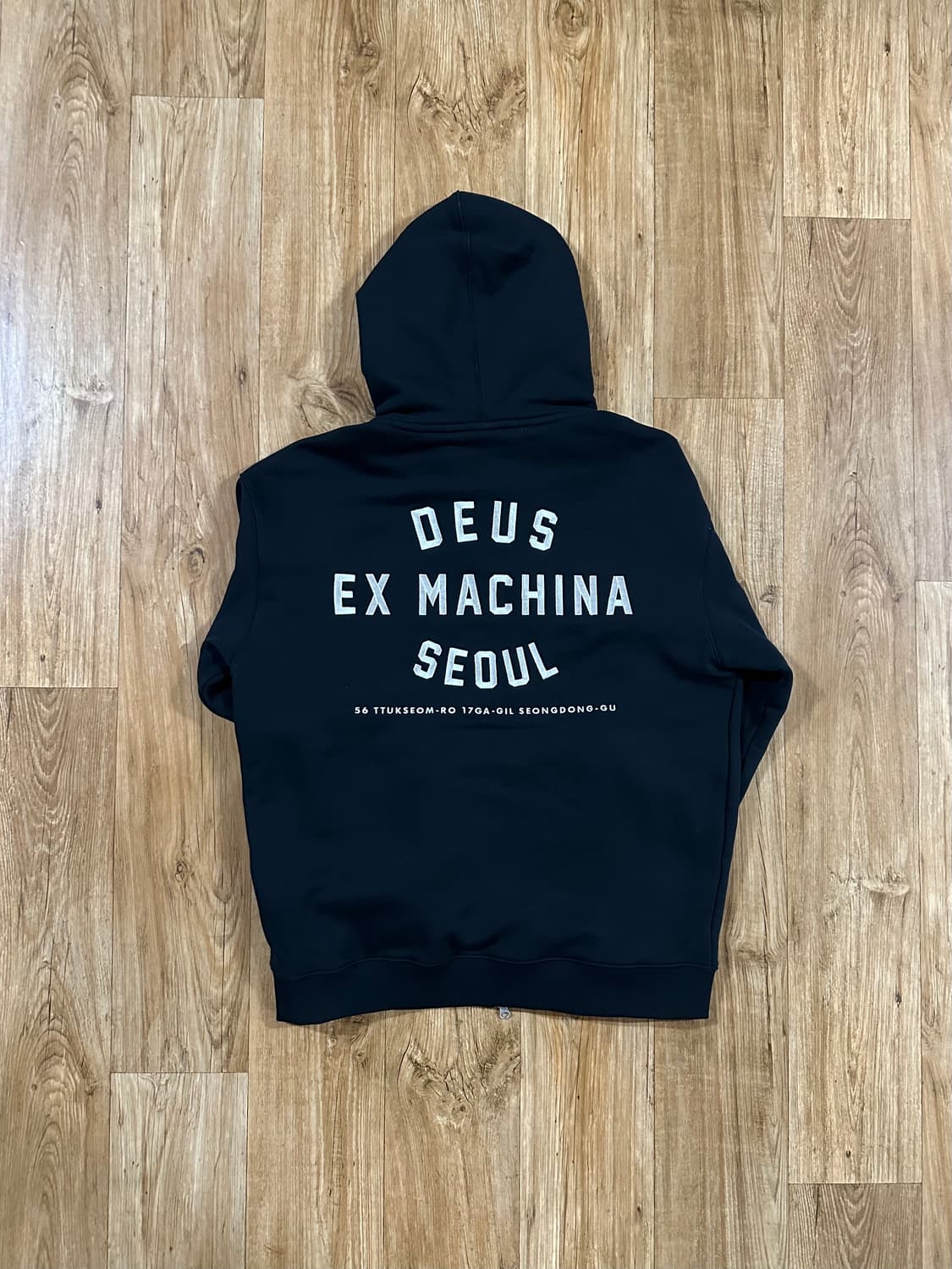 데우스 엑스 마키나 컬리지 어드레스 후드 집업 블랙 (m) 상품이미지3