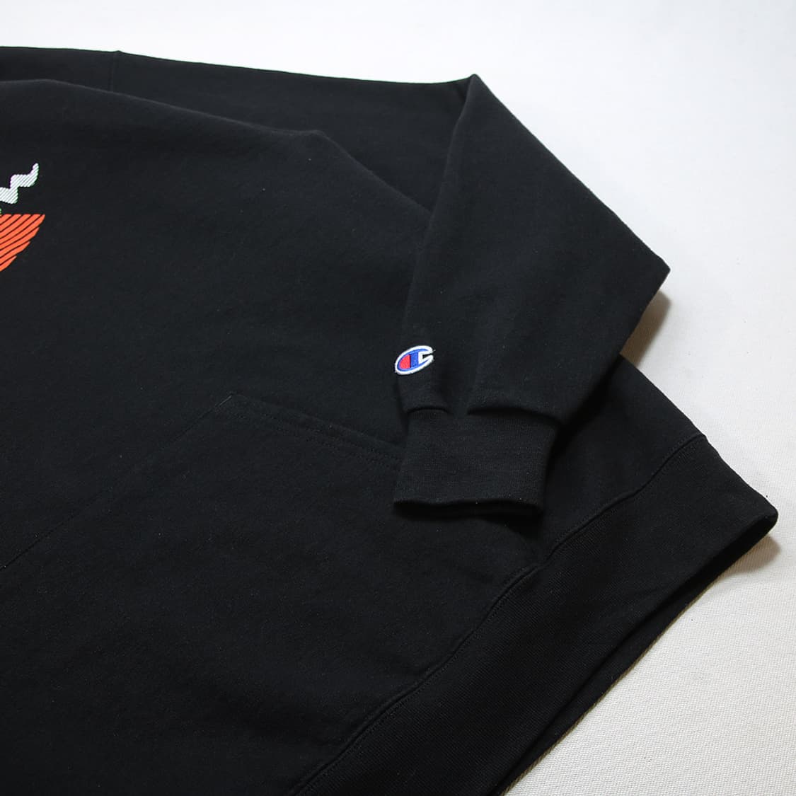 (착용컷) Champion 프린팅 후드 티셔츠 (남성용 100) 상품이미지6