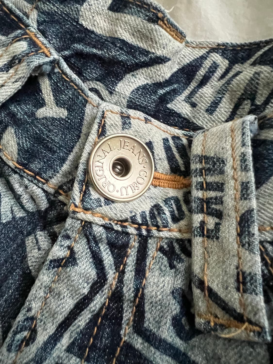 CO&LU 풀 프린팅 데님 팬츠 상품이미지2