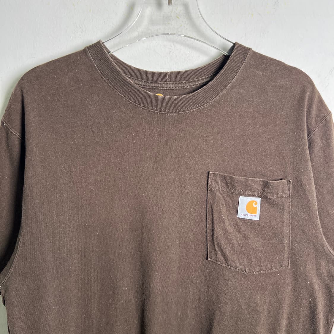 Carhartt 칼하트 브라운 포켓 반팔 티셔츠 S 상품이미지4