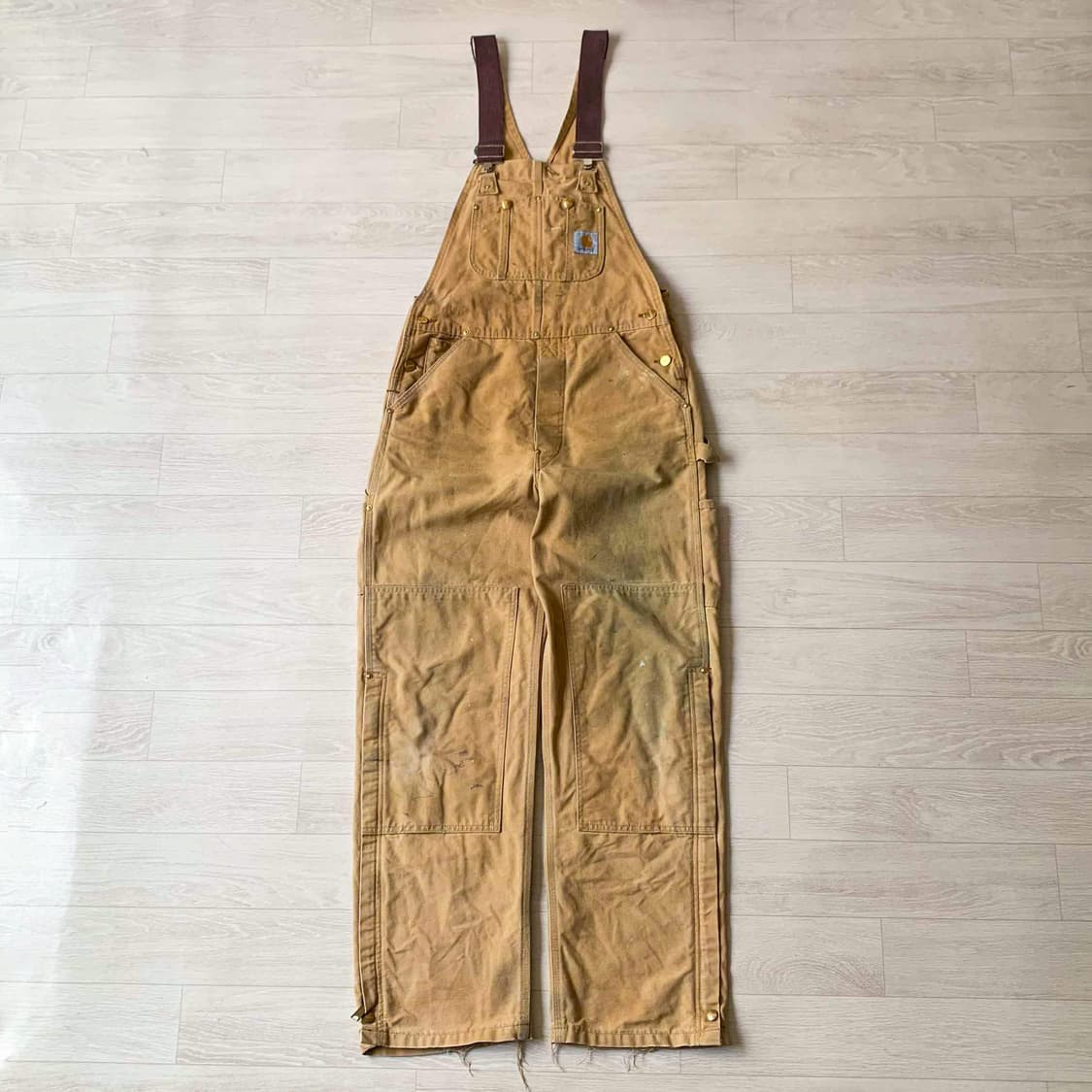 빈티지 90s 칼하트 더블니 오버롤 팬츠 상품이미지2