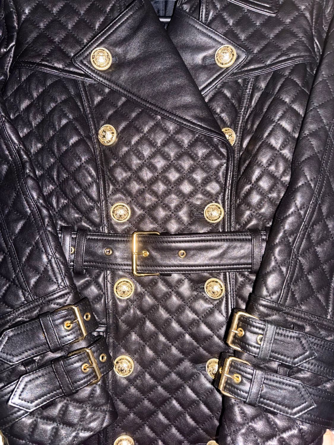 발망 램스킨 나폴레옹 퀼팅코트 상품이미지2