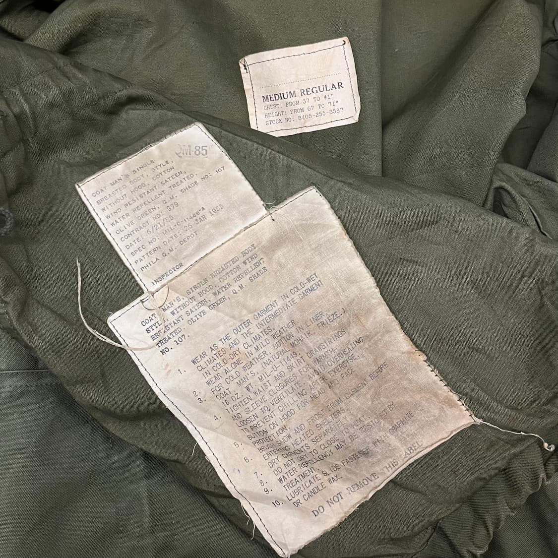 50s 오리지날 미군 M-51 필드자켓 (M/R) 상품이미지6