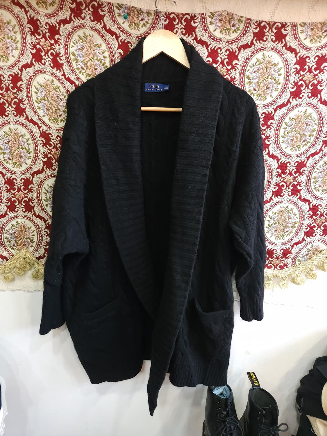 폴로 랄프로렌 메리노울 꽈배기 니트 케이프 가디건

 상품이미지3